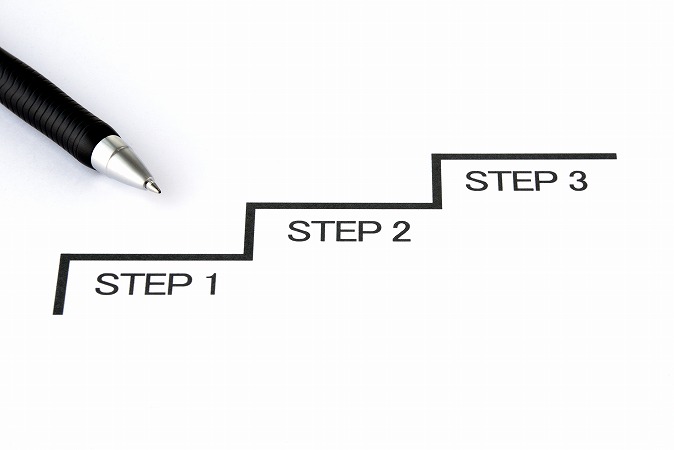 手書きSTEP階段